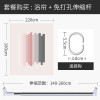 现代简约浴帘浴室防水布客厅隔断帘卫生间套装免打孔窗帘家用拉帘 默认尺寸 【套餐含杆优惠10元】220*180cm