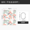 美式浴帘浴室防水布简易帘子套装免打孔隔断帘卫生间干湿分区屏风 默认尺寸 【套餐含杆优惠10元】180*180cm
