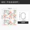 美式浴帘浴室防水布简易帘子套装免打孔隔断帘卫生间干湿分区屏风_1 默认尺寸 蜂鸟与花浴帘180宽*高180送钩