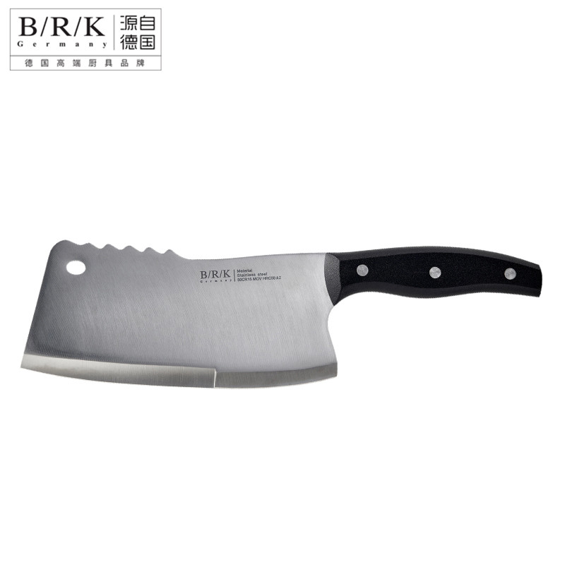 【BRK系列】BRK Germany德国刀具文武刀5CR15MOV不锈钢刀具菜刀 一体成型锋利坚韧 前切后斩背敲 切菜刀斩骨刀一刀三用图片 ...