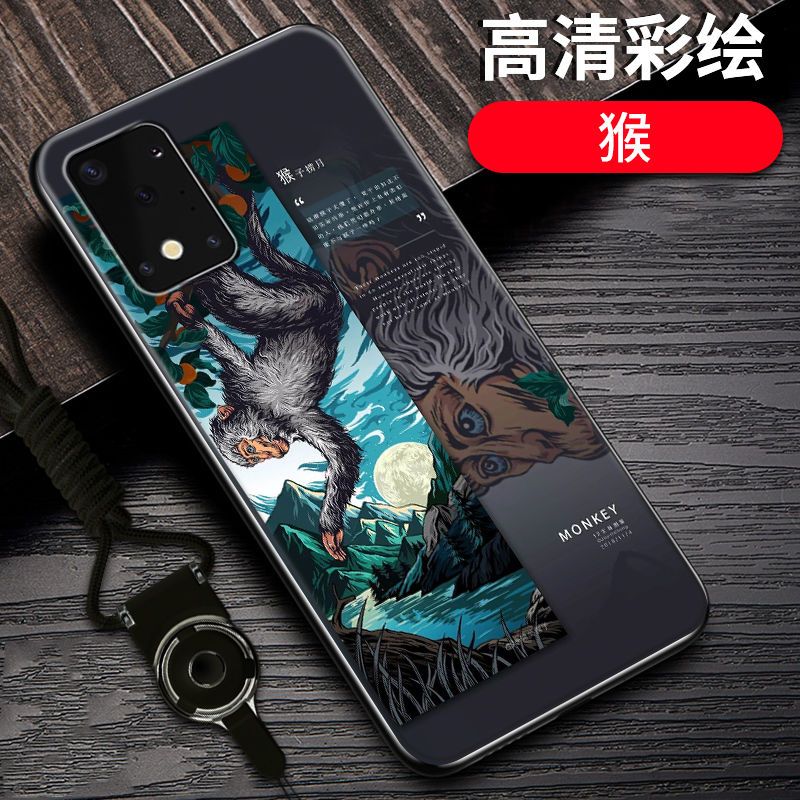 三星s11手机壳玻璃壳防摔s11+十二生肖国潮风硅胶新款s11se保护套_760 猴-12生肖-黑边国潮彩绘其他型号留言客服备注
