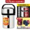 【保温12小时】304保温饭盒桶双三层学生大容量不锈钢提锅 1.7L(送餐具+保温袋)【特厚款】（菜饭格加深)紫咖色