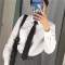 瑞丽珑懒人男女5CM8窄领带韩版手打男女士新伴郎结婚JK潮学生领带亮INS新款品质_901 蓝色5CM手打