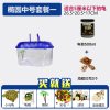 乌龟缸带晒台小鱼缸养乌龟专用缸塑料手提盆水陆缸送小乌龟 默认尺寸 椭圆中号套一送乌龟