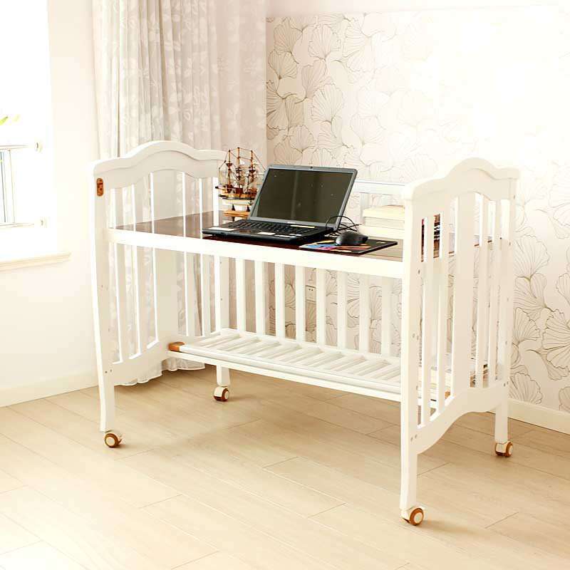 斯塔瑞-卡米尔多功能高档白色松木婴儿床 (商品编号:103730677)