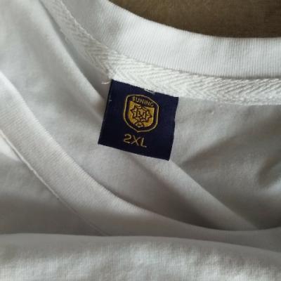 江苏苏宁足球俱乐部18赛季男士棉质常规版型“苏宁战斗”文化衫-白色 白色 XXL晒单图