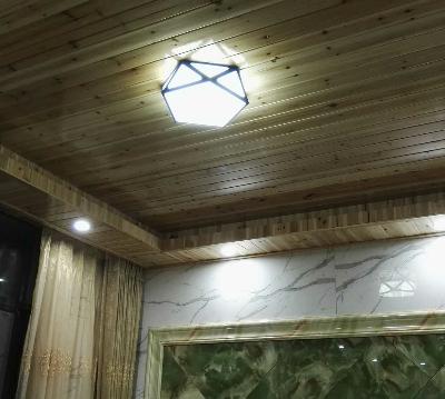 品拓照明Grevol吸顶灯北欧客厅灯长方形简约现代灯具套餐组合铁艺大厅餐厅灯饰30 X303-直径40cm24W-正白晒单图