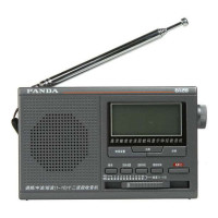 熊猫(PANDA) 6128 高灵敏度十二波段 数码显示钟控全波段闹钟 收音机 老年人礼物