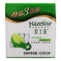 夏士莲沁凉清爽香皂三块装125g*3