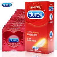 杜蕾斯 避孕套 超薄 热12只装（新老包装更换，原名：热感超薄装）