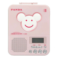 熊猫(PANDA) F-322 语言复读机便携式英语磁带复读录音机学习机磁带播放器播放机（红色）