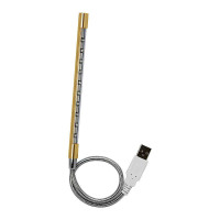 宜客莱USB-LED10GD Mego金属时尚超亮LED阅读灯 香槟金