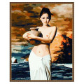 舞动色彩DIY数字油画40*50CM 水罐女子