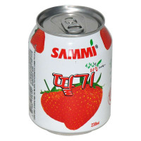 三蜜草莓果肉果汁饮料238ml