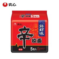 农心辛拉面鲜虾味五连包120g*5