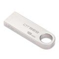 Kingston金士顿16gu盘DTSE9 USB2.0车载金属U盘16GB可个性化定制logo/礼品优盘银色送防丢挂绳