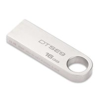 Kingston金士顿16gu盘DTSE9 USB2.0车载金属U盘16GB可个性化定制logo/礼品优盘银色送防丢挂绳