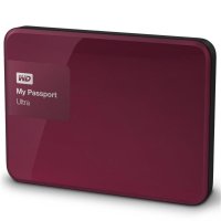 西部数据（WD） My Passport Ultra USB3.0 1TB 超便携移动硬盘 （酒红色）