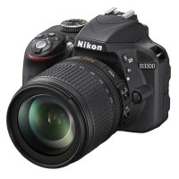 尼康(Nikon）D3300数码单反相机 套机 （VR18-105）黑+8G卡