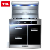 TCL JC 数显屏 触控式 抽油烟机燃气灶消毒柜 厨房家用 环保灶侧吸式 18m³ 支持天然气/液化气集成灶
