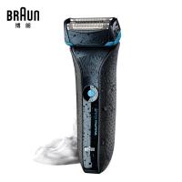 博朗（Braun）Waterflex水感剃须刀(黑色) 德国制造 干湿双模剃须