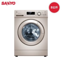 三洋（SANYO）8公斤全自动滚筒洗衣机XQG80-F8130WZ（玫瑰金）