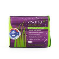 阿莎娜asana 加拿大原装进口超薄棉面夜用卫生巾28cm 14P
