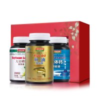汤臣倍健牌中老年礼盒 鱼油软胶囊100粒+大豆卵磷脂软胶囊100粒*2