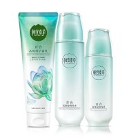 相宜本草 百合高保湿三件套（洁面乳130g+润养水150ml+润养乳120g）（新老款随机发货）