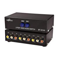 迈拓维矩 MT-231AV 2口 三莲花 AV信号 音视频切换器 二进一出