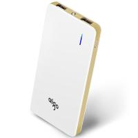 aigo N6 移动电源 10000mAh 白色金边