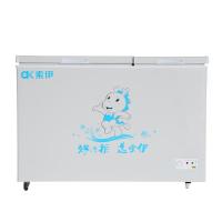 索伊（Soyea）BCD-220SM 220L双门小型冰柜家用双温冷柜商用冷冻柜