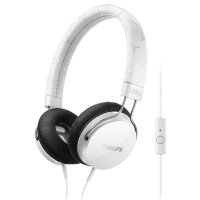 Philips/飞利浦 SHL5305 白色 头戴式耳机手机电脑音乐带麦克风线控耳麦