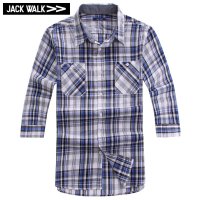 JACKWALK K0122050 宝蓝本白 格子衬衫 宝蓝本白 XL