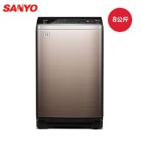 三洋（SANYO）8公斤全自动变频波轮洗衣机DB80377BDE（钛金灰）