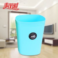 美丽雅maryya 炫彩塑料垃圾桶方形(大) 9L 纸篓 颜色随机
