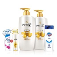 潘婷乳液修护洗发露750ML*2+舒肤佳纯白清香型沐浴露200毫升（赠潘婷80ml*4或海飞丝80ml*4）
