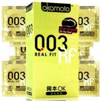 冈本003黄金10只装避孕套超薄润滑安全套 成人情趣性计生用品 非颗粒螺纹型