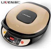 利仁（Liven）LR-D3009智能触摸按键 八大功能选择 美味一键控制 电饼铛 烤饼机 煎烤机 烧烤盘