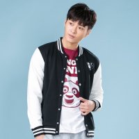 功夫熊猫KUNG FU PANDA男士动物印花个性 男士卫衣棒球服KJJ53CD455MD0 黑色 S