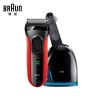 德国Braun/博朗电动剃须刀3050cc中国红 3刀头自动清洁系统