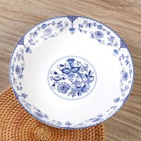 韵唐YunTang 陶瓷餐具套装家用盘子心愿8英寸深盘4只装饭盘瓷盘汤盘深盘菜盘子中式盘子釉中彩盘子 可微波炉 心愿