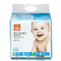 好孩子（gb）婴儿卫生湿巾海洋水润80片三连包 U3203