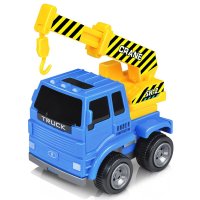 【苏宁自营】乐飞lefei 儿童城市惯性工程车起吊车装卸车翻斗车升降云梯消防车模型玩具套装 3933