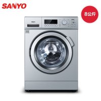 三洋（SANYO）8公斤全自动变频空气功能滚筒洗衣机（玫瑰金）