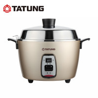台湾大同(TATUNG) TAC-10Q 无涂层不锈钢多功能电锅电饭煲家用4L 单层多用途锅蒸锅 经典智能家用迷你锅