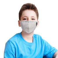 伊藤良品 儿童4滤片 (橙格) 抗菌防霾日用口罩 橙格色
