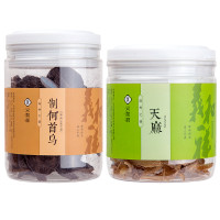 义和祥 制何首乌 何首乌150g+天麻 天麻片50g