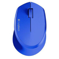 罗技(Logitech)M275无线鼠标USB光电鼠标便携台式机电脑笔记本家用商务办公游戏 黑色 蓝色（910-004427）