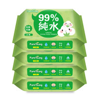 飘漾（Pureyoung）婴幼儿湿巾 25片*4包99%纯水型
